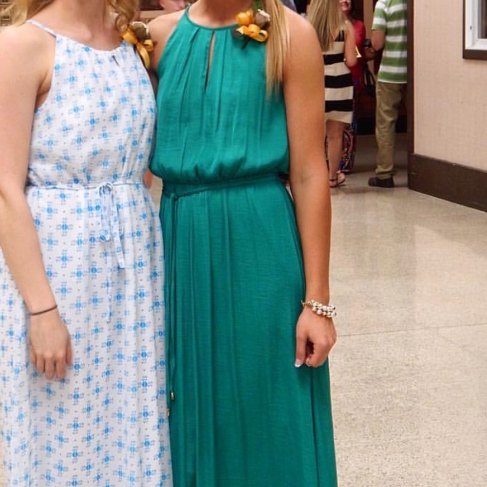 Jennifer Lopez Emerald Green Maxi